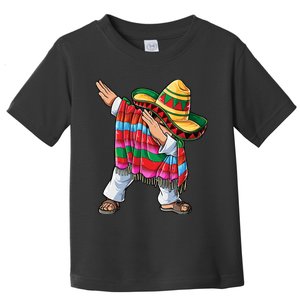 Dabbing Mexican Poncho Cinco De Mayo Boy Sombrero Dab Toddler T-Shirt