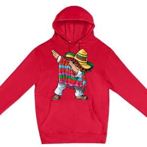 Dabbing Mexican Poncho Cinco De Mayo Boy Sombrero Dab Premium Pullover Hoodie