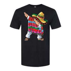 Dabbing Mexican Poncho Cinco De Mayo Boy Sombrero Dab Softstyle CVC T-Shirt