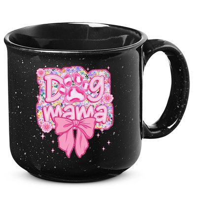 Dog Mom Preppy Dog Mama Flower Coquette Bow Mothers Day 15oz Campfire Ceramic Mug