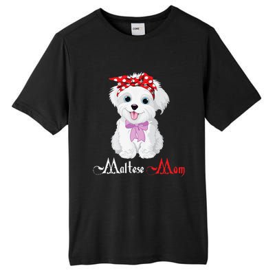 Dog Mama Puppy Mom Maltese Tall Fusion ChromaSoft Performance T-Shirt