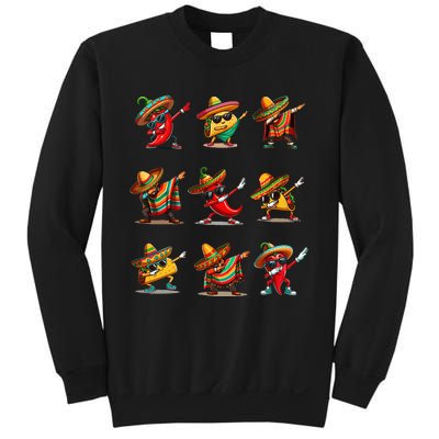 Dabbing Mexican Poncho Taco Cinco De Mayo Sweatshirt