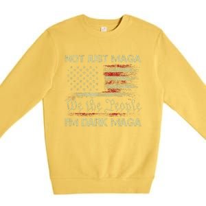 Dark Maga Patriotic Trump Republicans Conservatives Premium Crewneck Sweatshirt