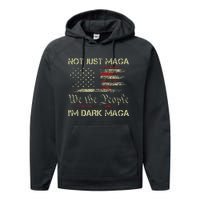 Dark Maga Patriotic Trump Republicans Conservatives Performance Fleece Hoodie