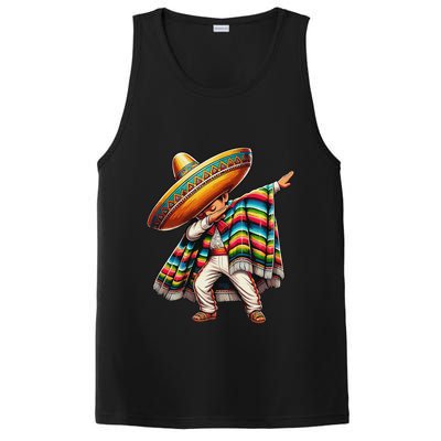 Dabbing Mexican Poncho Cinco De Mayo PosiCharge Competitor Tank