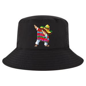 Dabbing Mexican Poncho Cinco De Mayo Boy Short Sleeve Sombrero Dab Cool Comfort Performance Bucket Hat