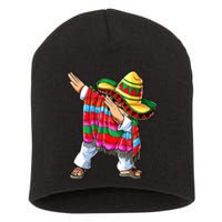 Dabbing Mexican Poncho Cinco De Mayo Boy Short Sleeve Sombrero Dab Short Acrylic Beanie