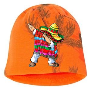 Dabbing Mexican Poncho Cinco De Mayo Boy Short Sleeve Sombrero Dab Kati - Camo Knit Beanie