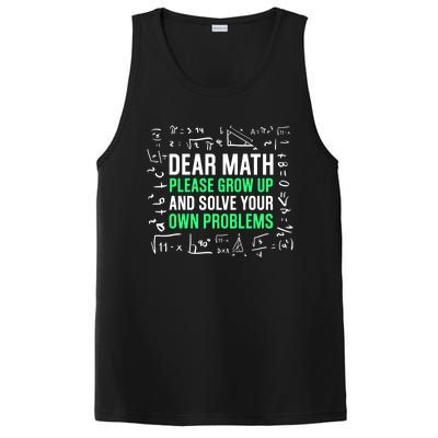 Dear Math Please Grow Up And Solve Your Own Problems Great Gift PosiCharge Competitor Tank