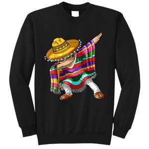 Dabbing Mexican Poncho Cinco De Mayo Men Sombrero Dab Sweatshirt