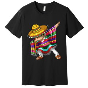 Dabbing Mexican Poncho Cinco De Mayo Men Sombrero Dab Premium T-Shirt