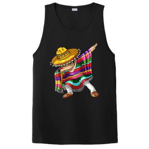 Dabbing Mexican Poncho Cinco De Mayo Men Sombrero Dab PosiCharge Competitor Tank