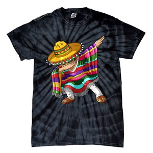 Dabbing Mexican Poncho Cinco De Mayo Men Sombrero Dab Tie-Dye T-Shirt