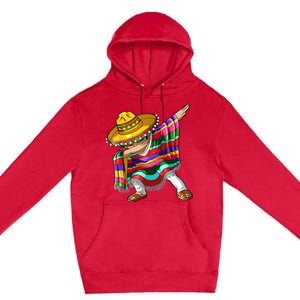 Dabbing Mexican Poncho Cinco De Mayo Men Sombrero Dab Premium Pullover Hoodie