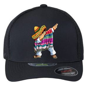 Dabbing Mexican Poncho 5 Cinco De Mayo Sombrero Dab Flexfit Unipanel Trucker Cap