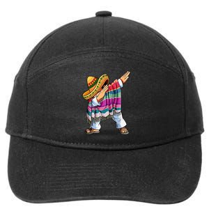 Dabbing Mexican Poncho 5 Cinco De Mayo Sombrero Dab 7-Panel Snapback Hat