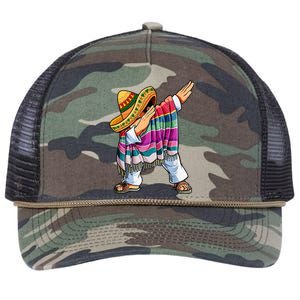 Dabbing Mexican Poncho 5 Cinco De Mayo Sombrero Dab Retro Rope Trucker Hat Cap