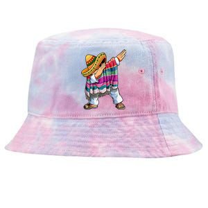 Dabbing Mexican Poncho 5 Cinco De Mayo Sombrero Dab Tie-Dyed Bucket Hat