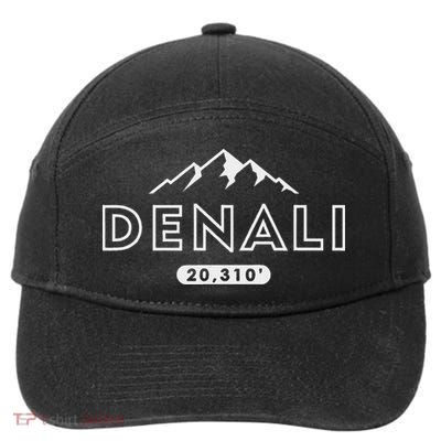 Denali Mountain Peak Elevation Alaska National Park 7-Panel Snapback Hat
