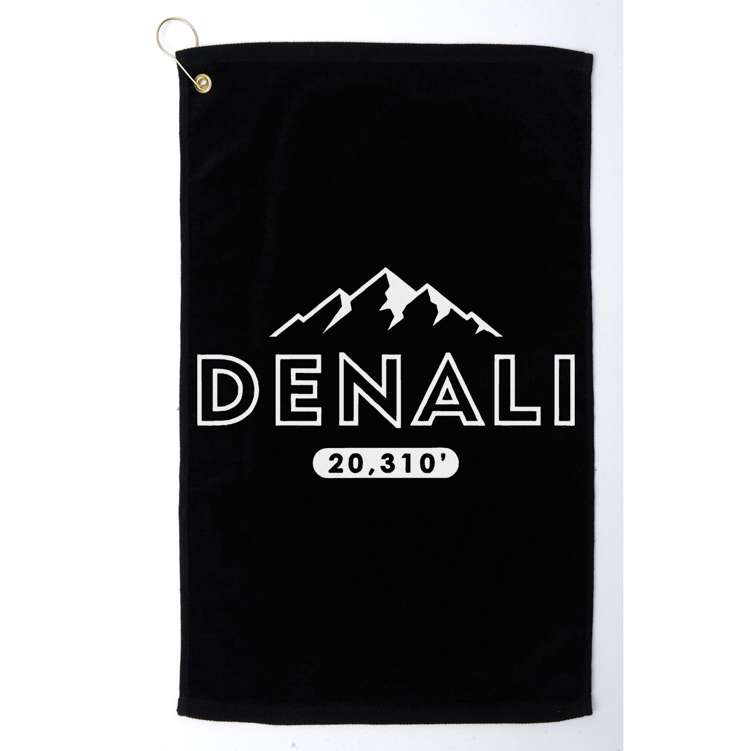 Denali Mountain Peak Elevation Alaska National Park Golf Towel