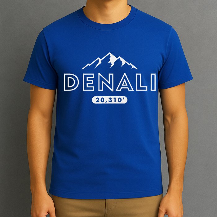 Denali Mountain Peak Elevation Alaska National Park T-Shirt