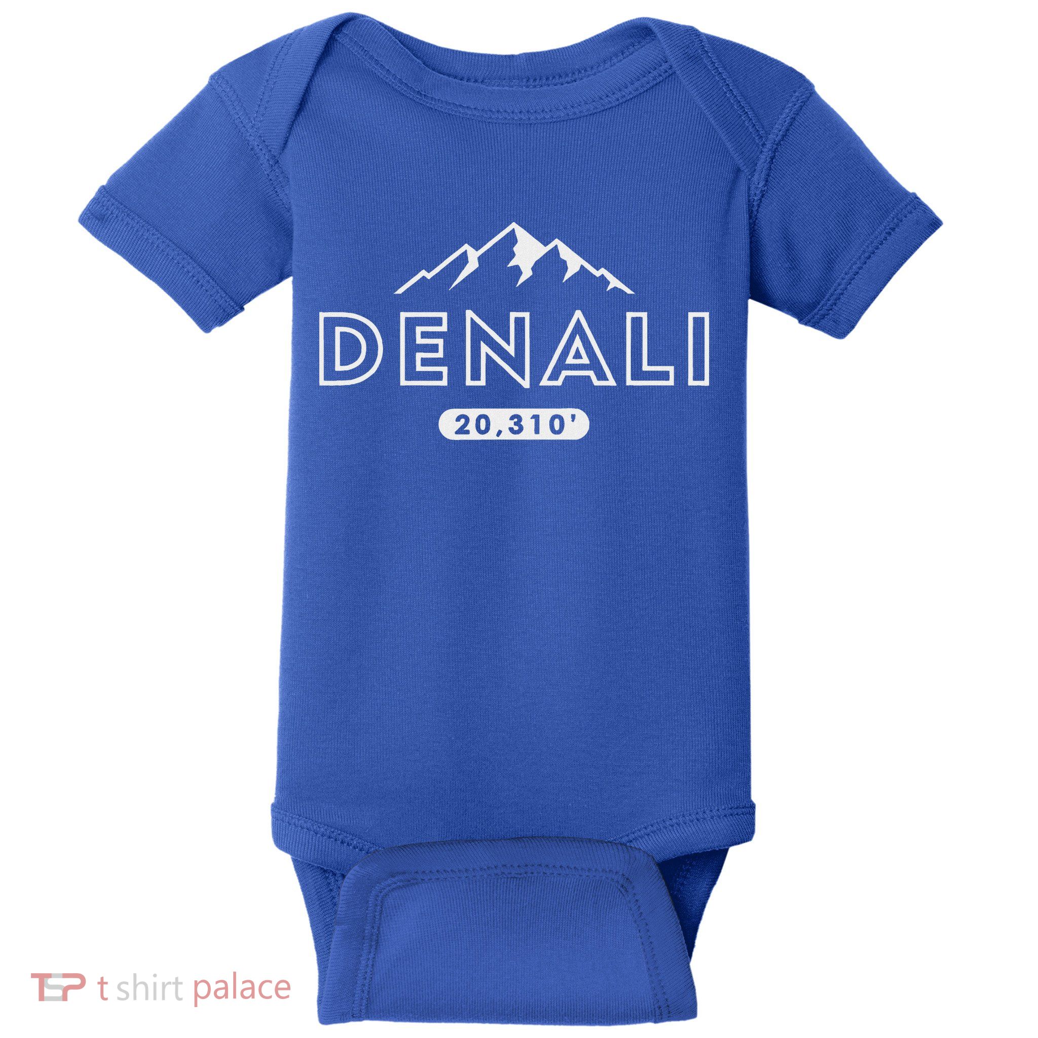 Denali Mountain Peak Elevation Alaska National Park Baby Bodysuit