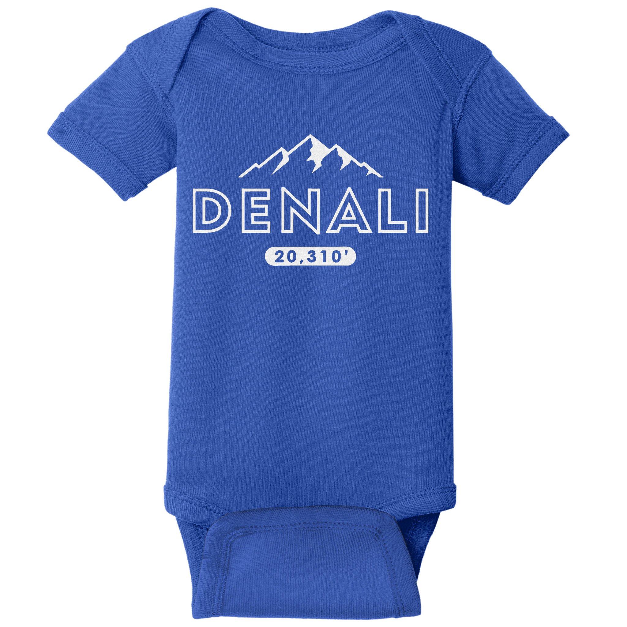 Denali Mountain Peak Elevation Alaska National Park Baby Bodysuit
