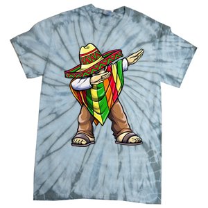 Dabbing Mexican Poncho Cinco de Mayo Tie-Dye T-Shirt