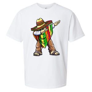 Dabbing Mexican Poncho Cinco de Mayo Sueded Cloud Jersey T-Shirt