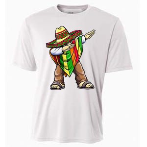 Dabbing Mexican Poncho Cinco de Mayo Cooling Performance Crew T-Shirt