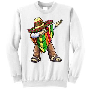 Dabbing Mexican Poncho Cinco de Mayo Sweatshirt