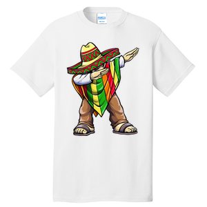 Dabbing Mexican Poncho Cinco de Mayo Tall T-Shirt