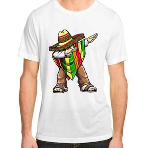 Dabbing Mexican Poncho Cinco de Mayo Adult ChromaSoft Performance T-Shirt