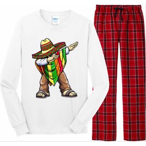 Dabbing Mexican Poncho Cinco de Mayo Long Sleeve Pajama Set