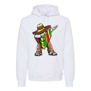 Dabbing Mexican Poncho Cinco de Mayo Premium Hoodie