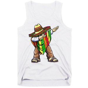 Dabbing Mexican Poncho Cinco de Mayo Tank Top