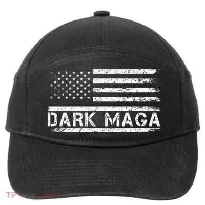 Dark Maga Patriotic Trump Republicans Conservatives Apparel 7-Panel Snapback Hat