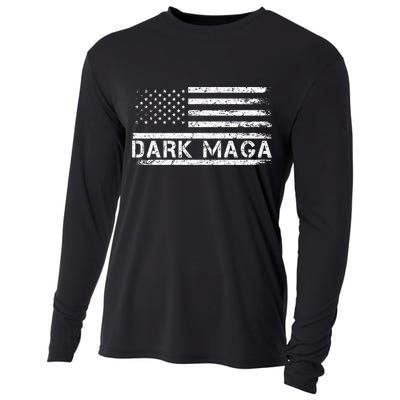 Dark Maga Patriotic Trump Republicans Conservatives Apparel Cooling Performance Long Sleeve Crew