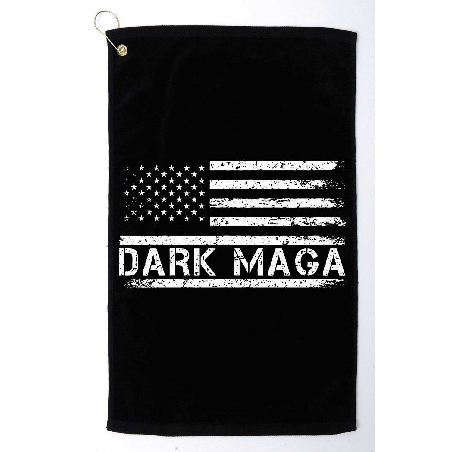Dark Maga Patriotic Trump Republicans Conservatives Apparel Golf Towel