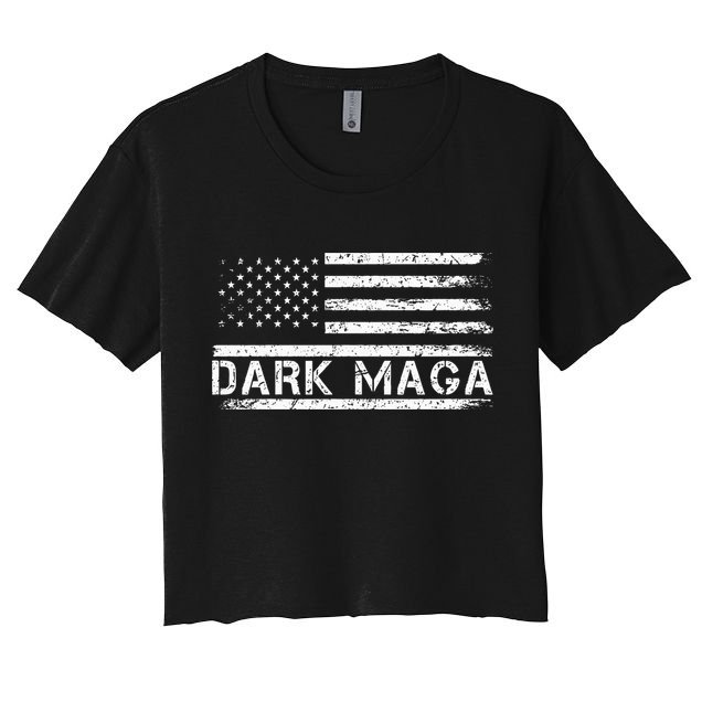 Dark Maga Patriotic Trump Republicans Conservatives Apparel Crop Top