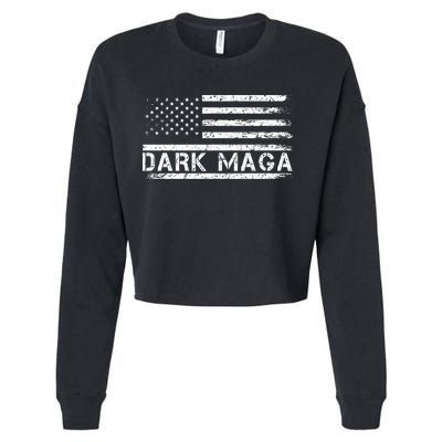 Dark Maga Patriotic Trump Republicans Conservatives Apparel Cropped Pullover Crew