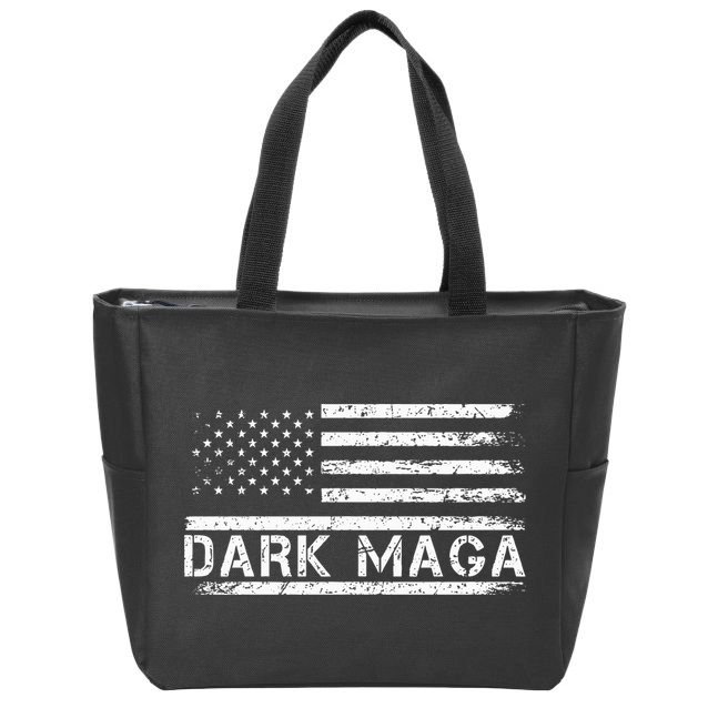Dark Maga Patriotic Trump Republicans Conservatives Apparel Zip Tote Bag