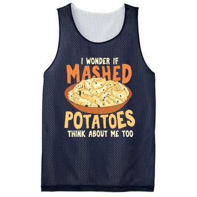 Do Mashed Potatoes Think About Me? Potato Mesh Reversible Basketball Jersey Tank