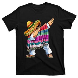 Dabbing Mexican Poncho 5 Cinco De Mayo Sombrero Dab T-Shirt