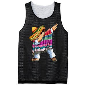 Dabbing Mexican Poncho 5 Cinco De Mayo Sombrero Dab Mesh Reversible Basketball Jersey Tank