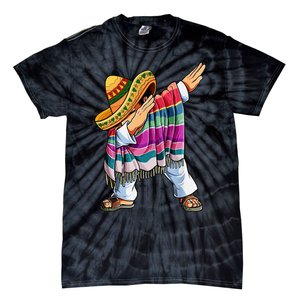 Dabbing Mexican Poncho 5 Cinco De Mayo Sombrero Dab Tie-Dye T-Shirt