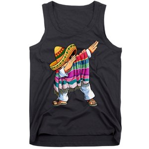 Dabbing Mexican Poncho 5 Cinco De Mayo Sombrero Dab Tank Top