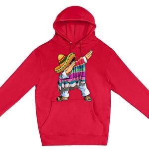 Dabbing Mexican Poncho 5 Cinco De Mayo Sombrero Dab Premium Pullover Hoodie