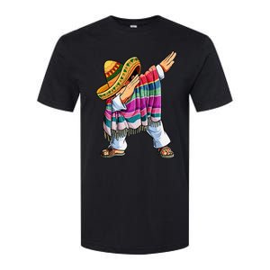 Dabbing Mexican Poncho 5 Cinco De Mayo Sombrero Dab Softstyle CVC T-Shirt