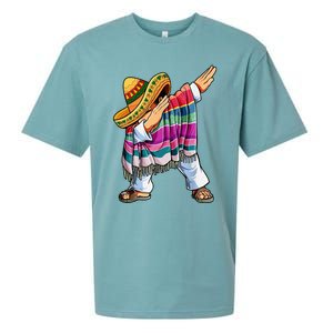 Dabbing Mexican Poncho 5 Cinco De Mayo Sombrero Dab Sueded Cloud Jersey T-Shirt